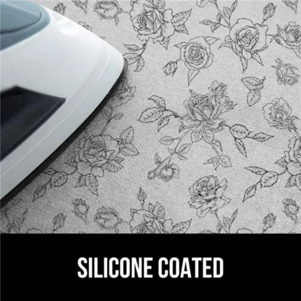 New Portable‎ Ironing Mat, Magnetic Pad, Scorch Resistant, 28x24 Gray Floral